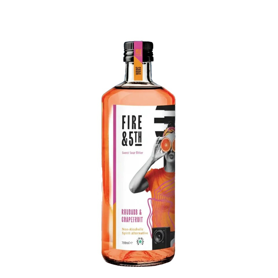 Fire & 5th Rhubarb & Grapefruit Non Alcoholic Aperitif