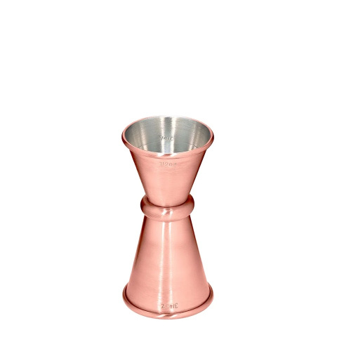 Japanese Jigger Copper Plated ½ / ¾ oz