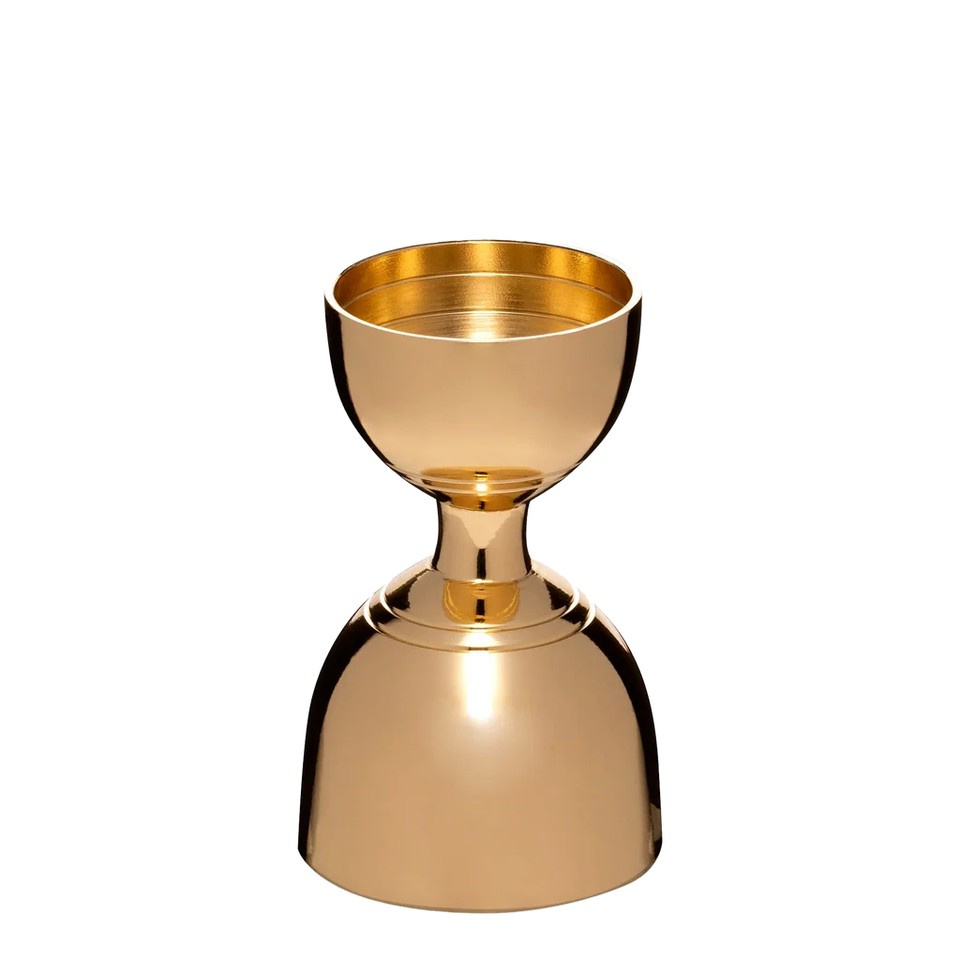 Bell Jigger Gold Plated 1 / 2 oz