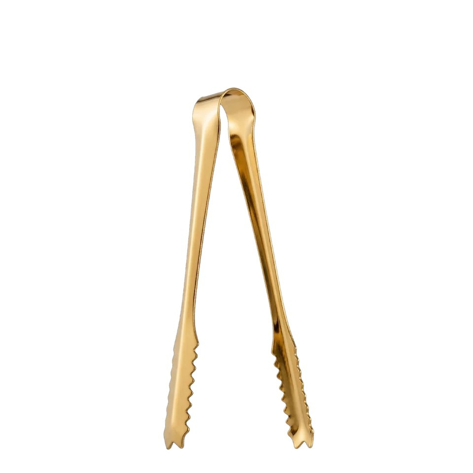Ice Tongs Gold Plated 29cm