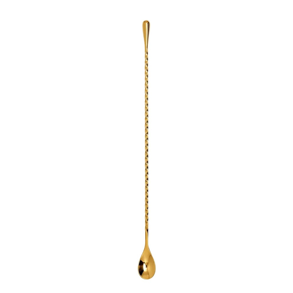 Teardrop Barspoon Gold Plated 30cm