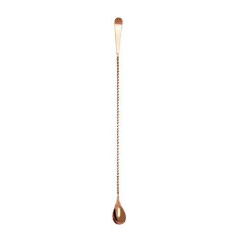 Bent Tip Barspoon Copper Plated 40cm