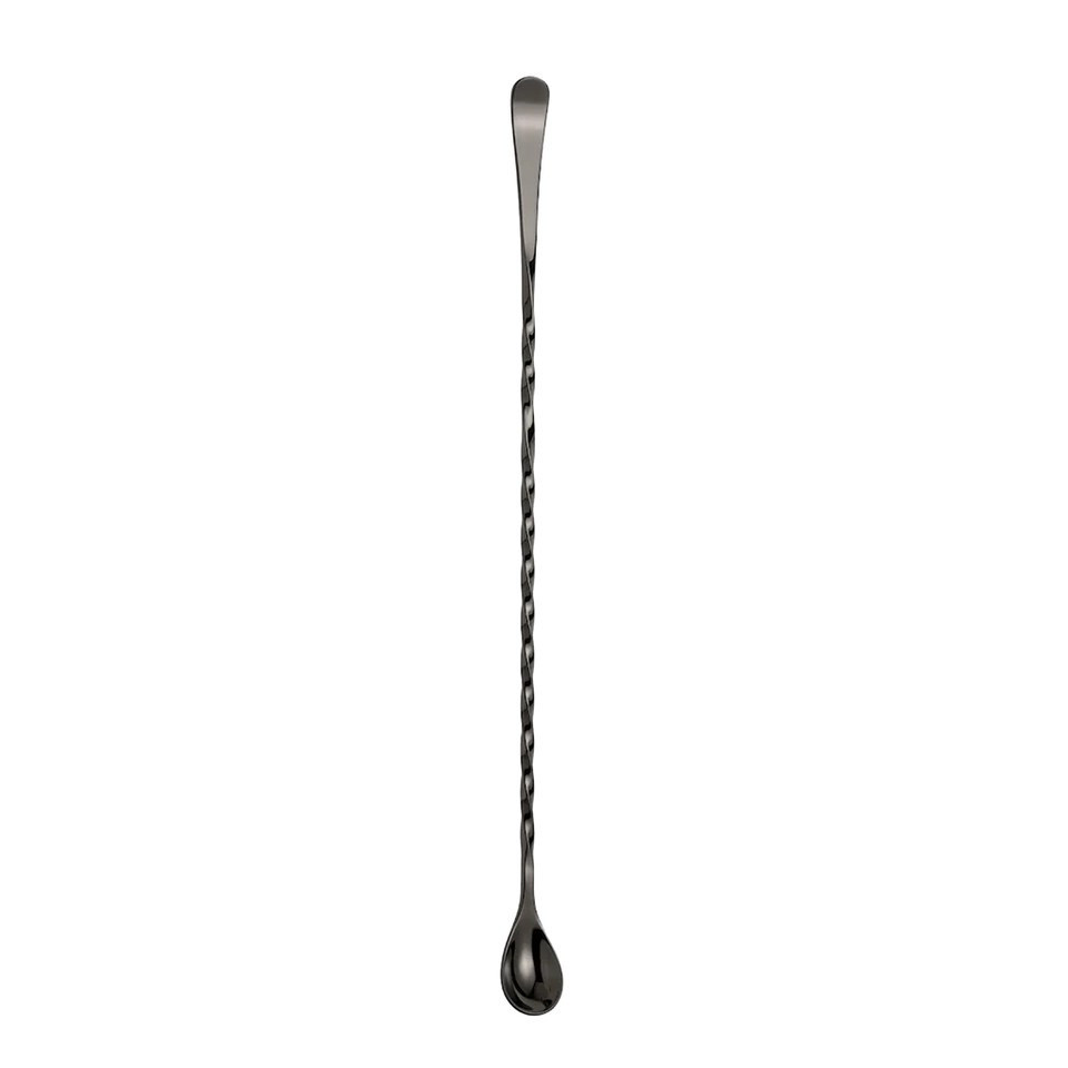 Bent Tip Barspoon Gunmetal Black 40cm