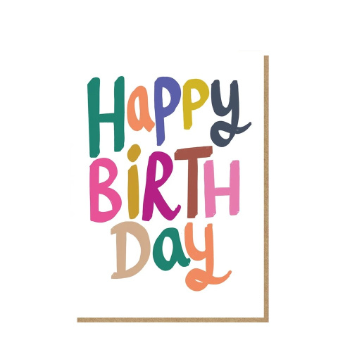 Happy Birthday Colourful Letters