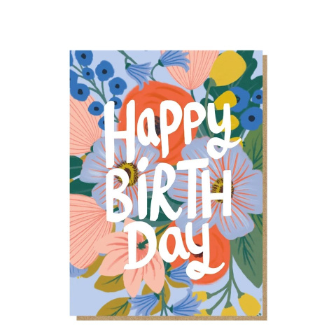Happy Birthday Colour Flowers